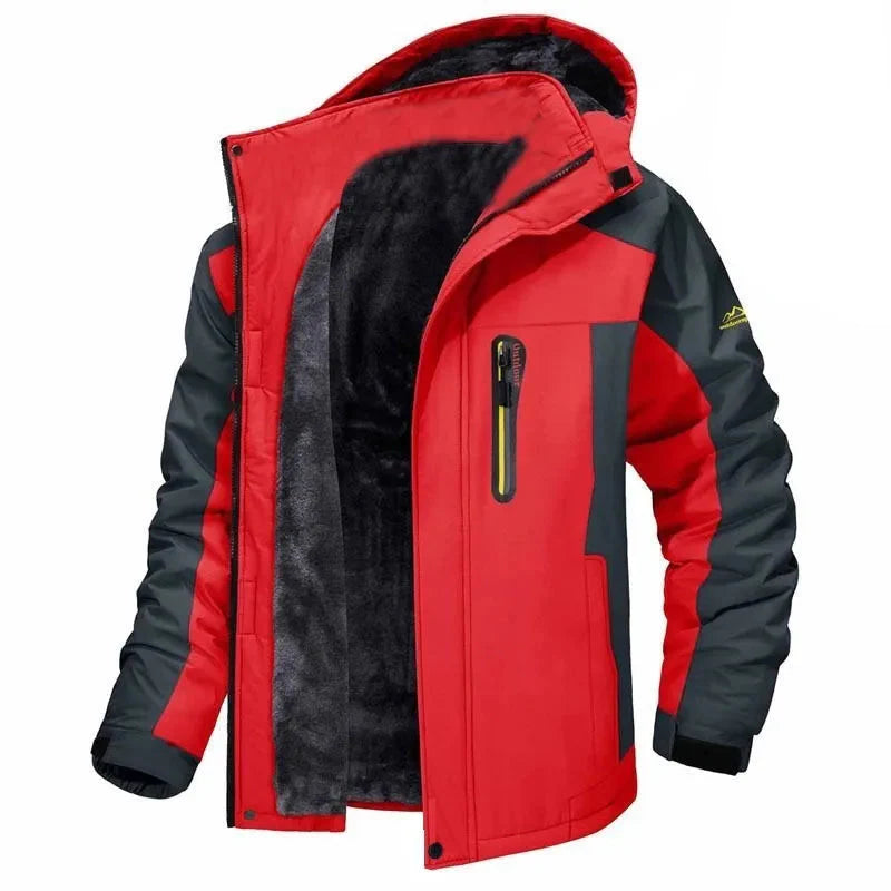 Gefütterte Herren Outdoorjacke | Warm, wetterfest und ideal für aktive Wintertage