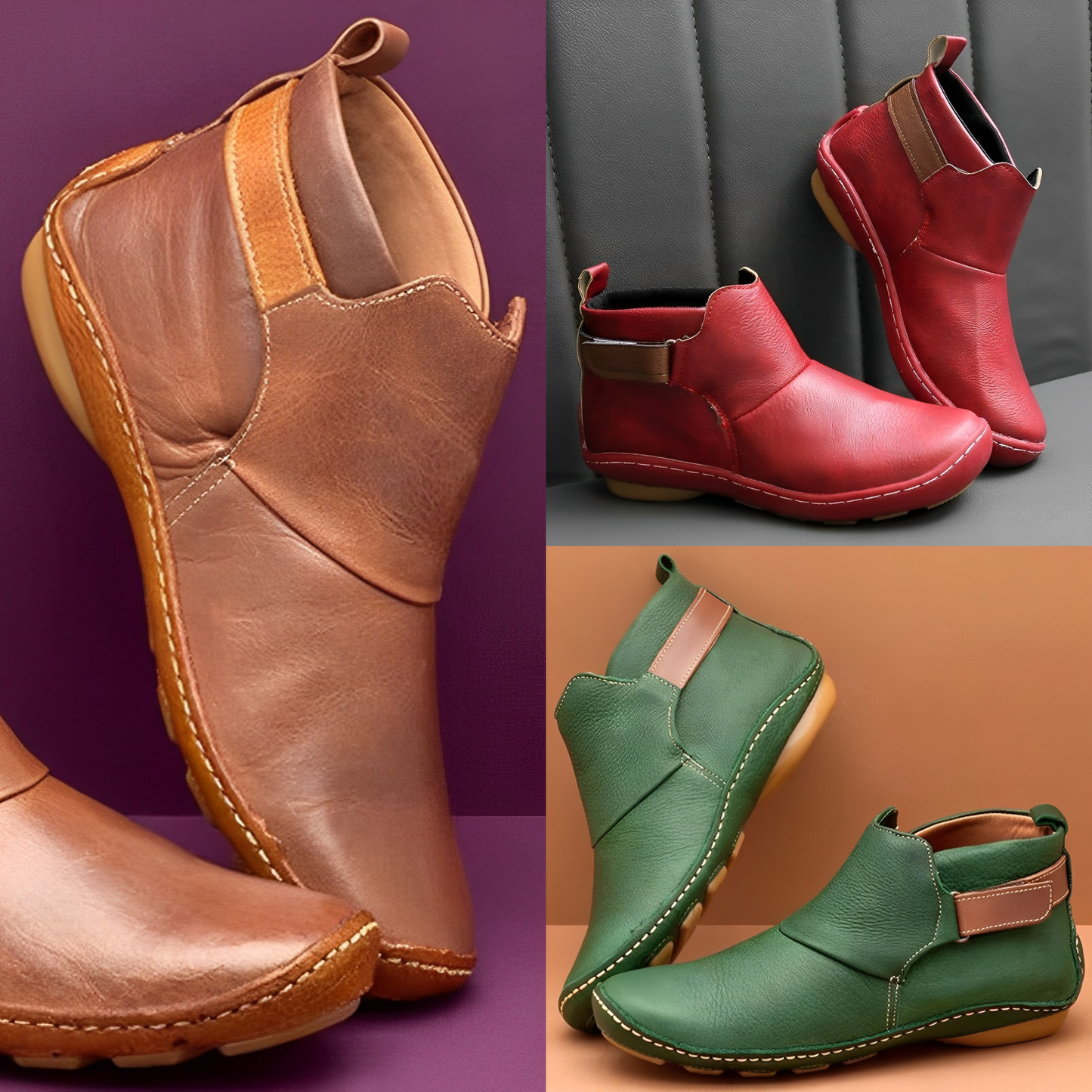 Ingrid | Lässige Ankle Zip Stiefel