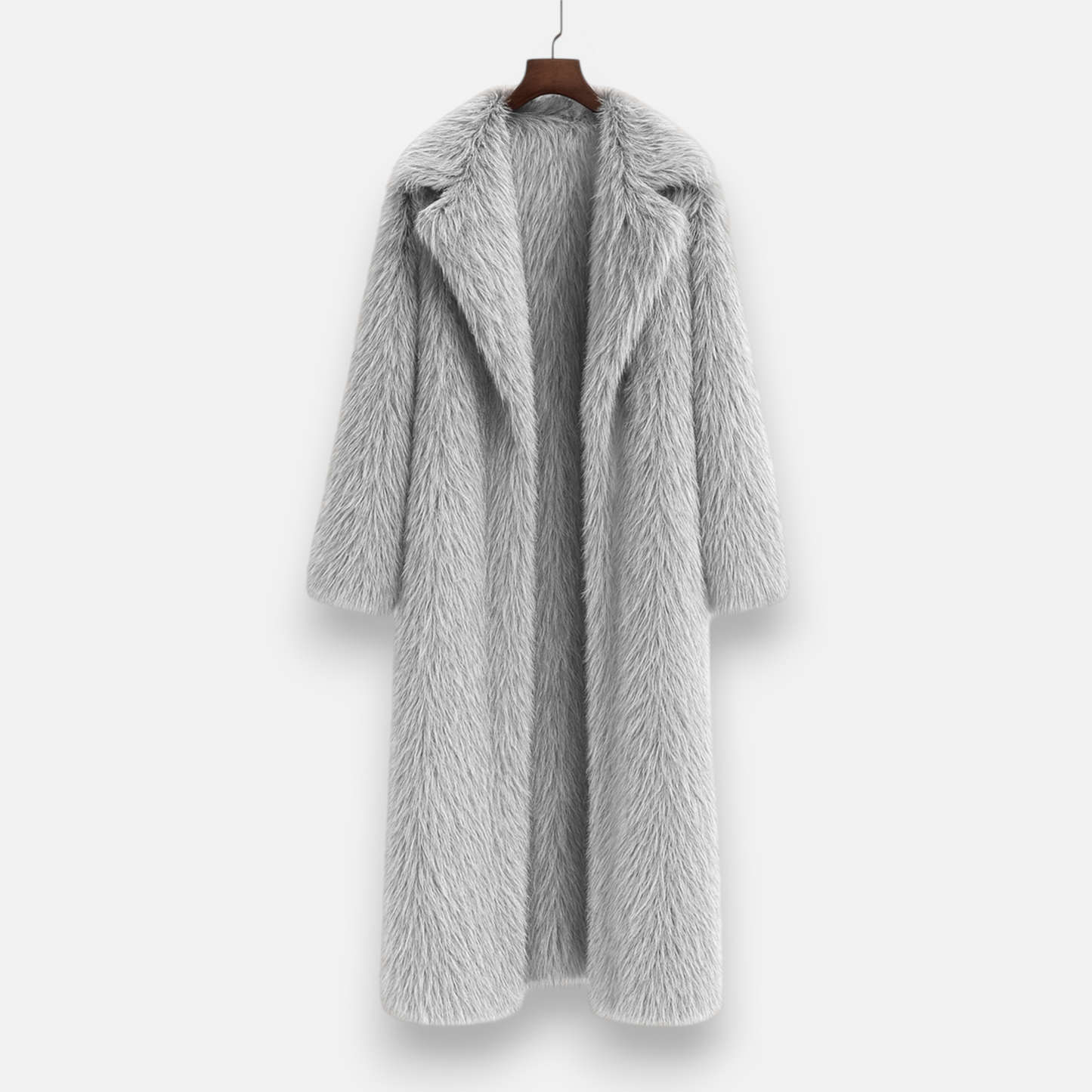 Damen Langer Faux-Fur Mantel | Eleganter Winter-Überwurf mit Kuschelfaktor