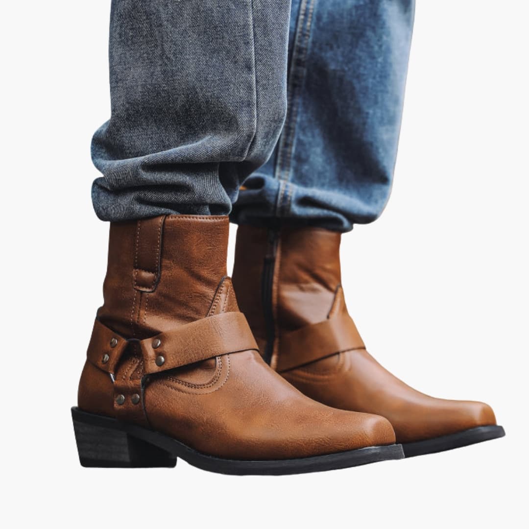Herren Stiefeletten | Elegante Chelsea Boots mit niedrigem Absatz und seitlichen Laschen