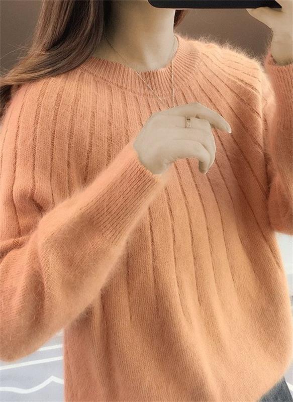 Flauschiger Damen-Strickpullover | Weich, Warm & Perfekt für Gemütliche Looks