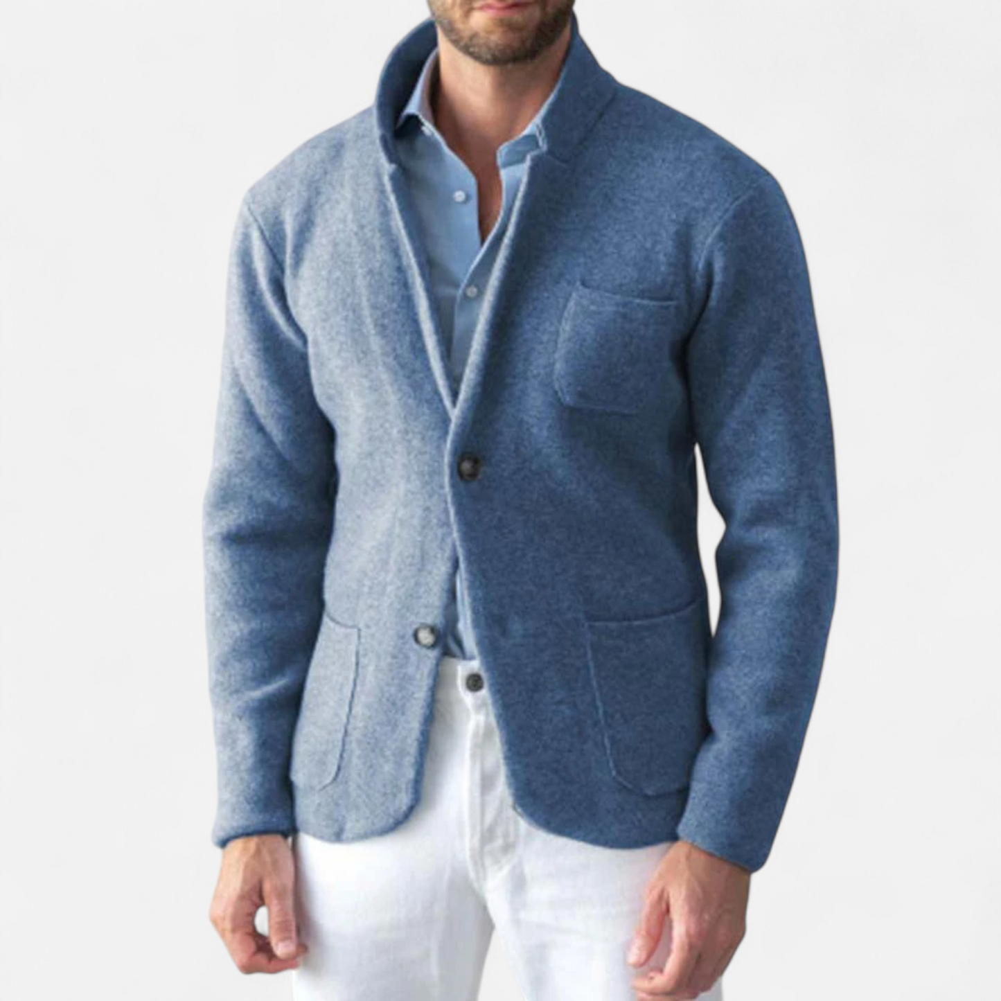 Herren Wolljacke Stehkragen | Vintage-Stil mit zeitloser Eleganz