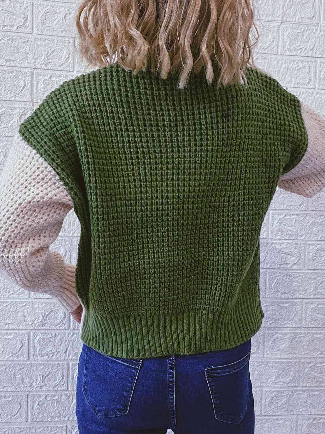 Quenora | Asymmetrischer Strickpullover mit Reißverschluss