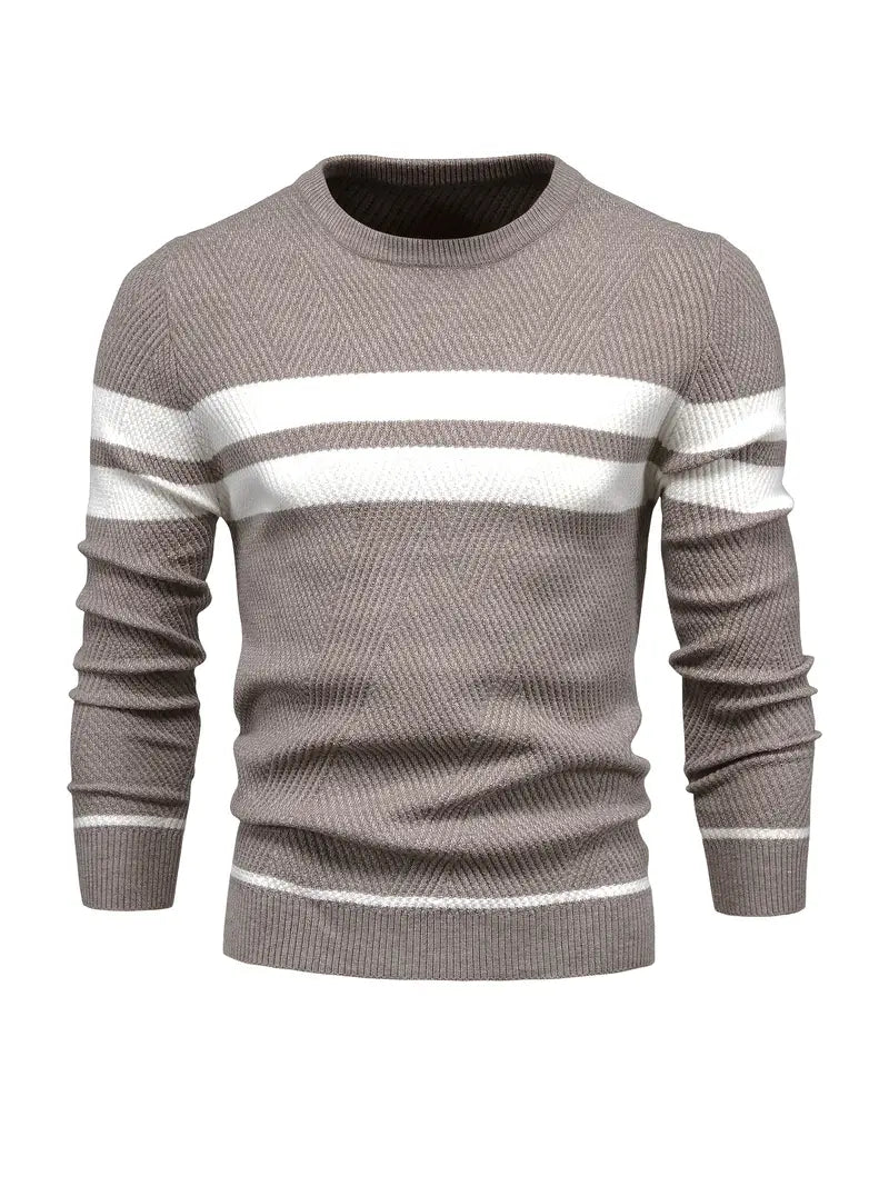 Fabian | Herren Pullover mit Streifenmuster – Modern und Gemütlich