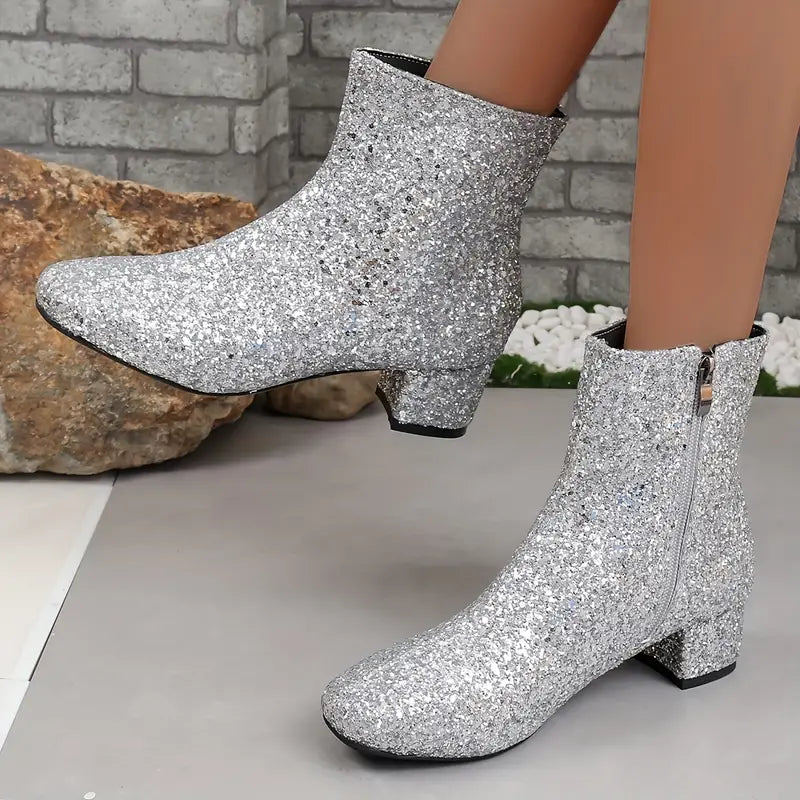 Razina | Glitzernde Partystiefel für Damen