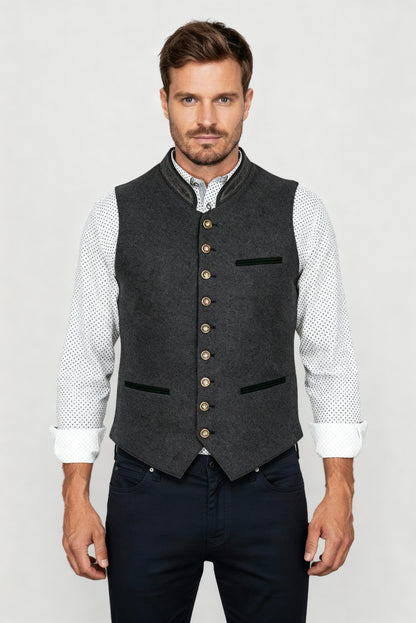 Thermal Vest Herren | Stylische, warme Weste mit V-Ausschnitt