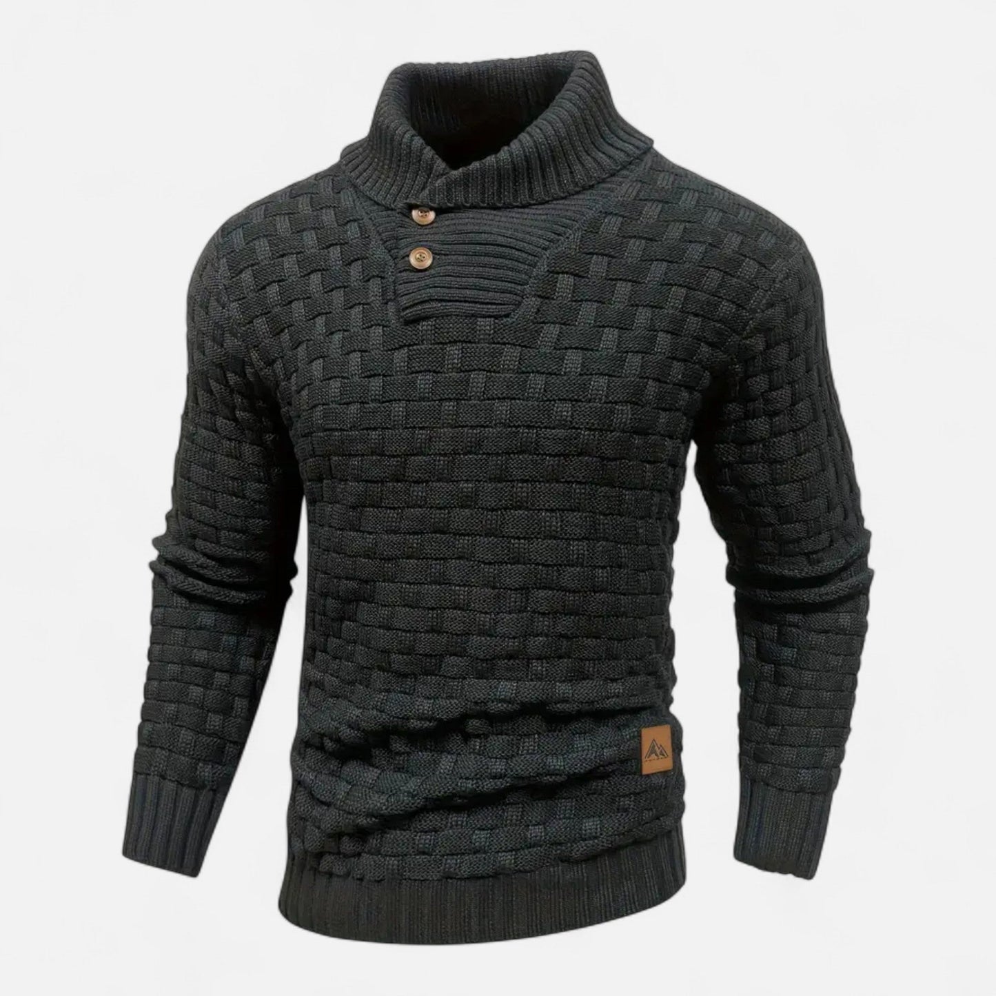 Timo | Herren Klassischer Strickpullover mit Knopfleiste – Weicher, Strukturierter Winterpullover mit Hohem Stretchkomfort
