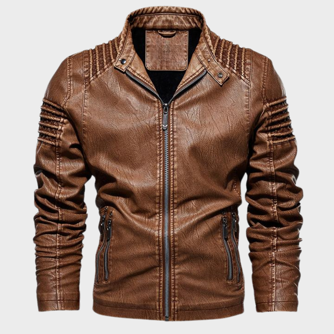 Tobino | Herren Stylische Motorradjacke mit Reißverschluss und Mehreren Taschen – Hochwertig und Funktional