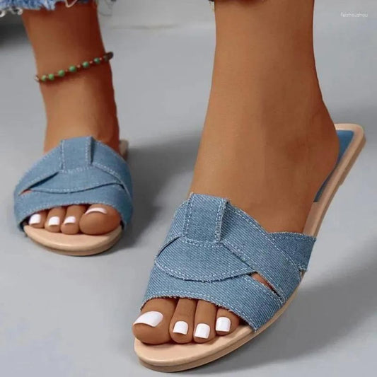 Nadiany | Chique Geflochtene Slip-On Sandalen