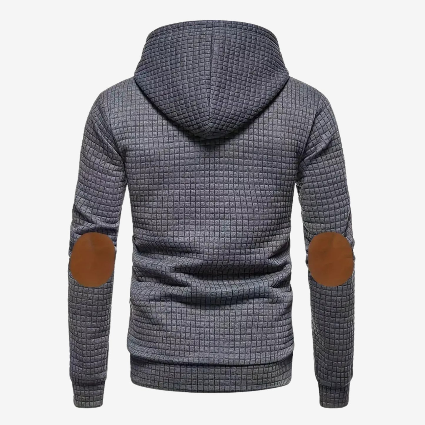 Emil | Herren Kapuzenpullover mit Kordelzug und Patchwork-Details an den Ärmeln – Stilvoll und bequem