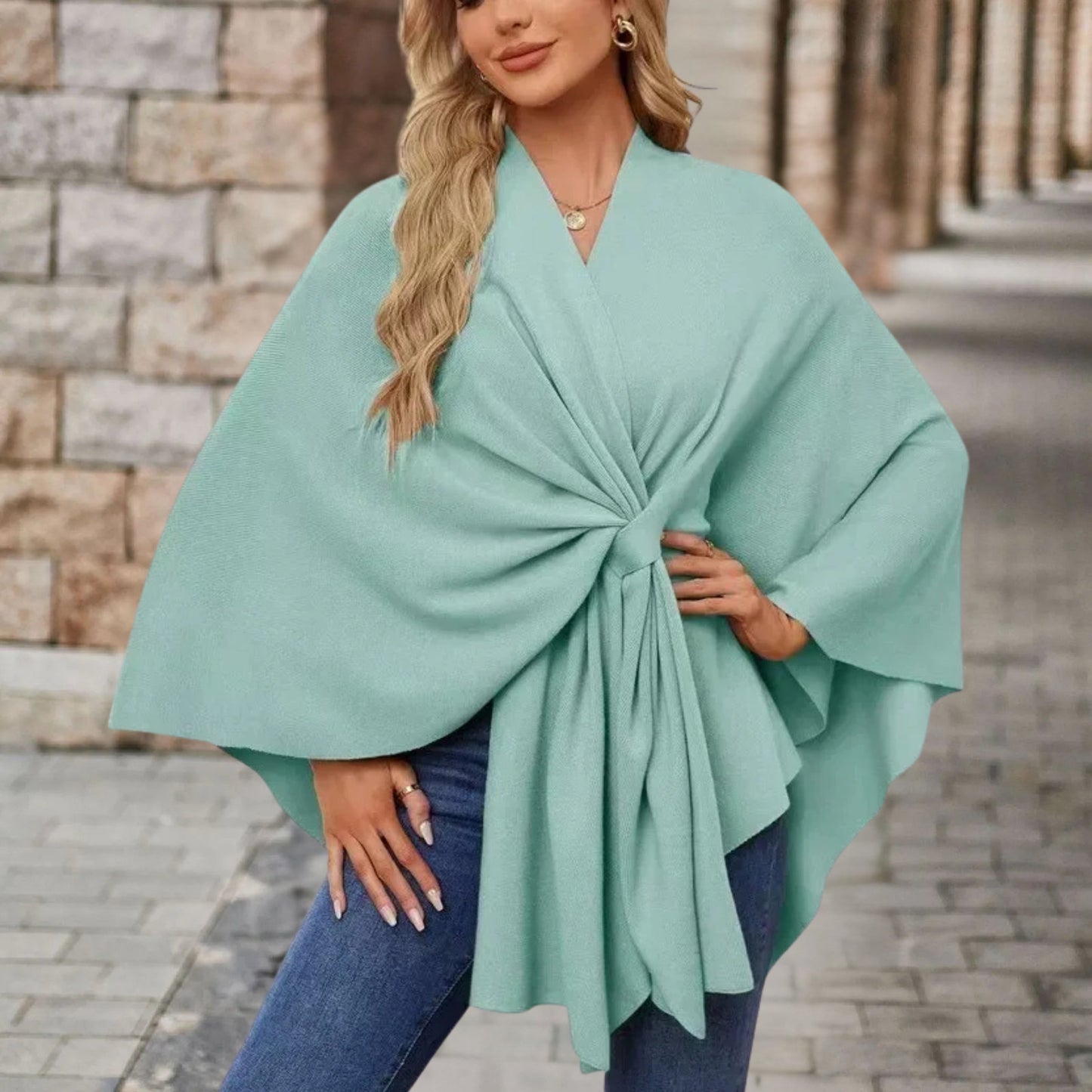 Wickel-Poncho-Top | Eleganz und Leichtigkeit für stilbewusste Frauen