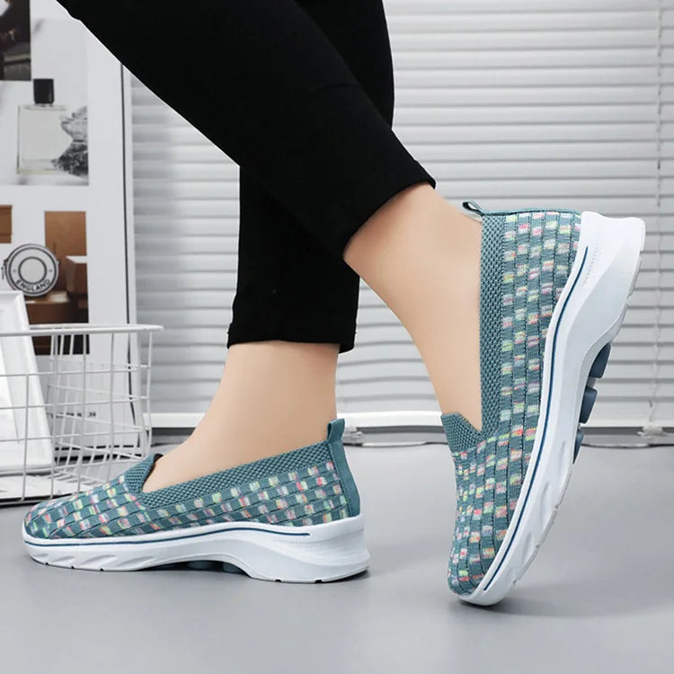 Rachelly | Atmungsaktive Orthopädische Gewebte Walkingschuhe