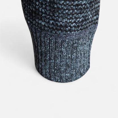 Herren Fleecejacke Patchwork | Stehkragen und Stilvolle Kontraste