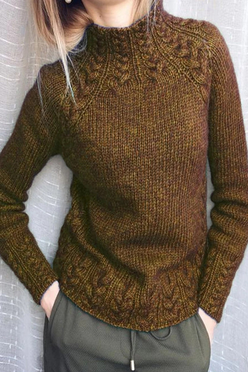 Brelina | Schlichter Rollkragenpullover in hochwertigem Strickdesign