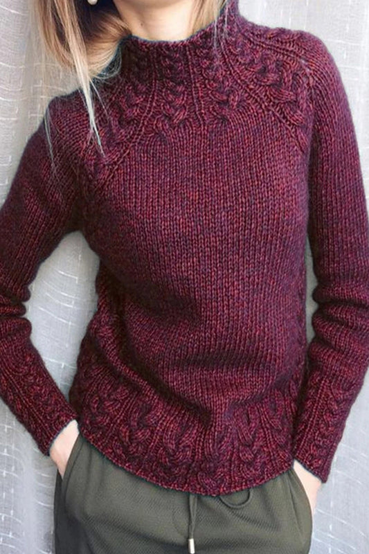 Brelina | Schlichter Rollkragenpullover in hochwertigem Strickdesign