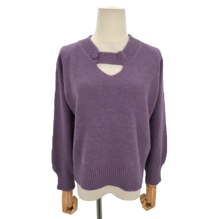 Elvina | Damen Stilvoller Strickpullover – Dick und Bequem