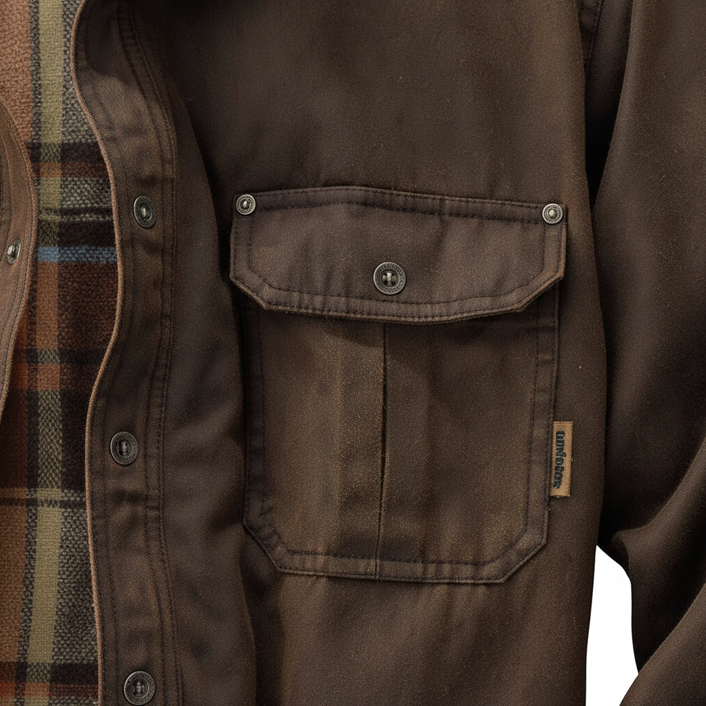 Wachsjacke im Bomberstil mit Flanellfutter | robust, warm und vielseitig