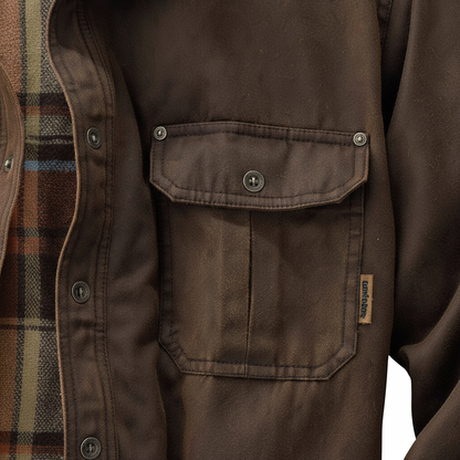 Wachsjacke im Bomberstil mit Flanellfutter | robust, warm und vielseitig