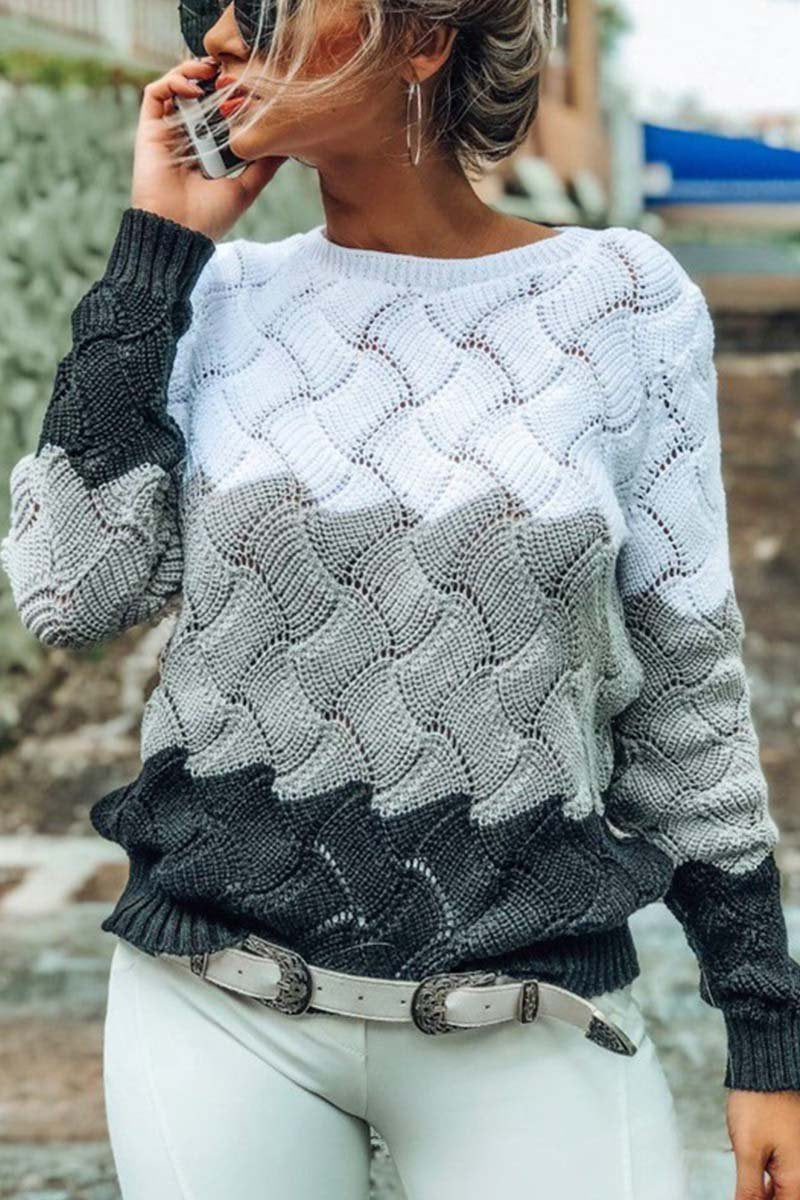 Tilara | Stylischer Colorblock-Strickpullover