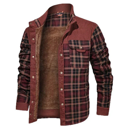 Beckett | Herren Plaid Shirt Jacket mit warmem Fleecefutter, modern & stylisch