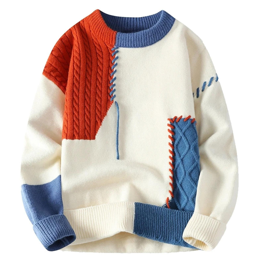 Vincent | Künstlerischer Patchwork-Pullover