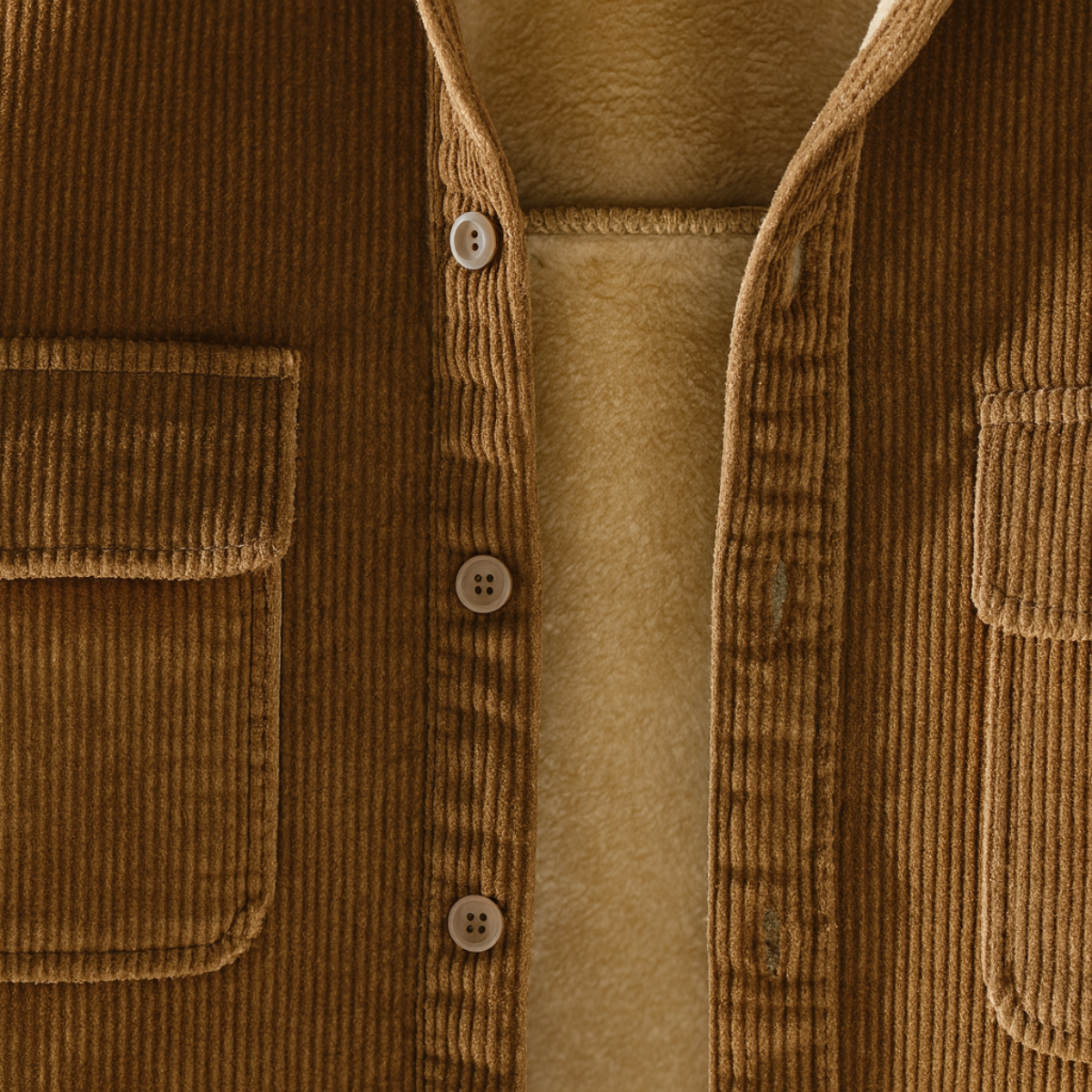 Herren Cordjacke mit Fleece | Wärmend & Stilvoll für Herbst & Winter