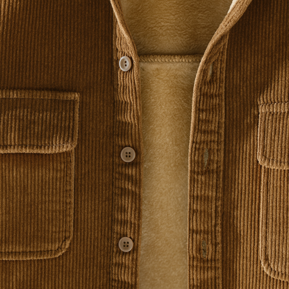 Herren Cordjacke mit Fleece | Wärmend & Stilvoll für Herbst & Winter