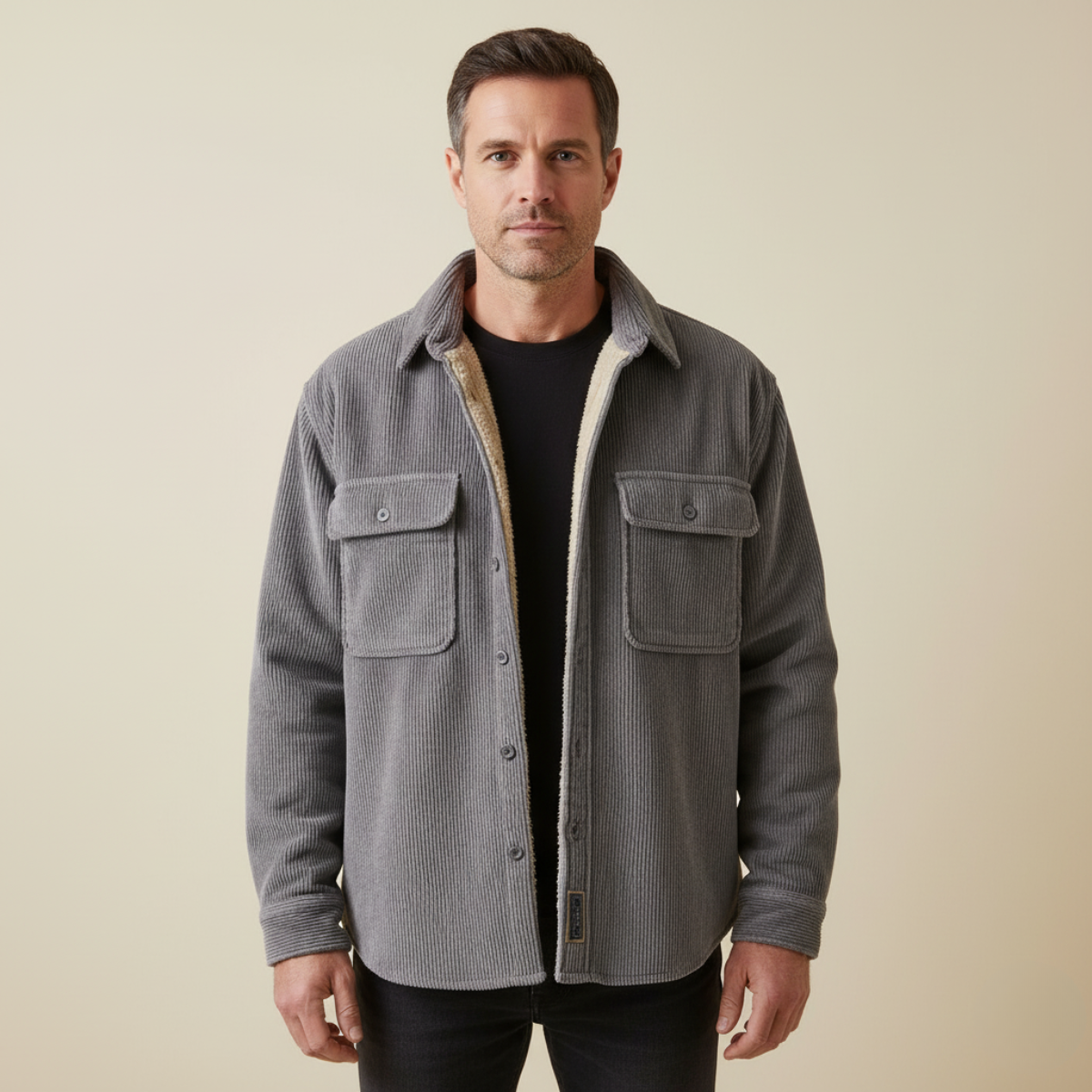 Herren Cordjacke mit Fleece | Wärmend & Stilvoll für Herbst & Winter