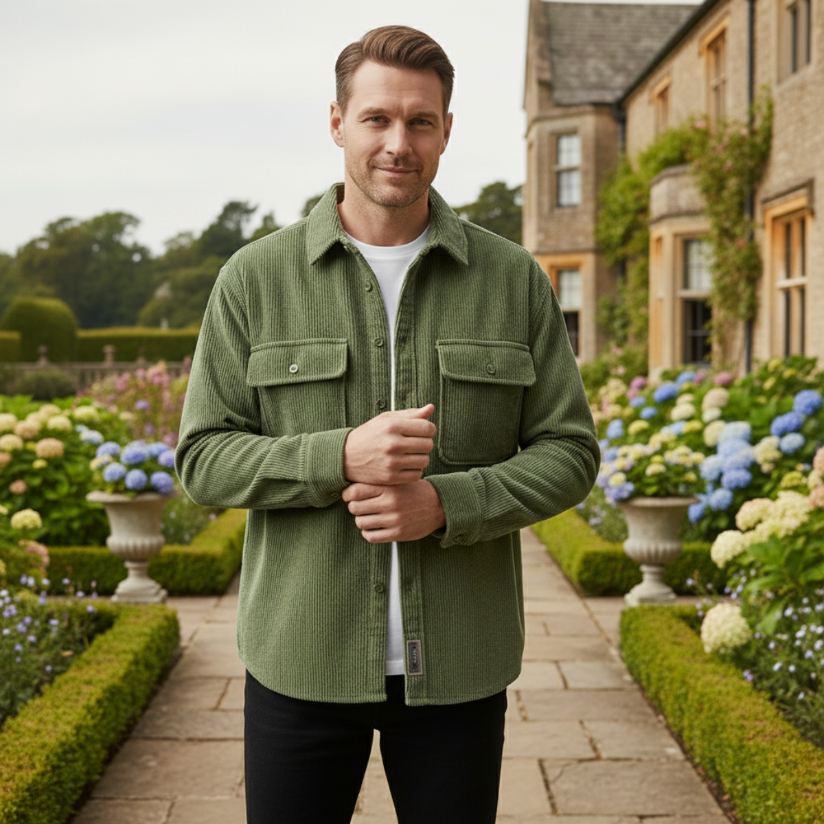 Herren Cordjacke mit Fleece | Wärmend & Stilvoll für Herbst & Winter