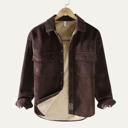 Herren Cordjacke mit Fleece | Wärmend & Stilvoll für Herbst & Winter