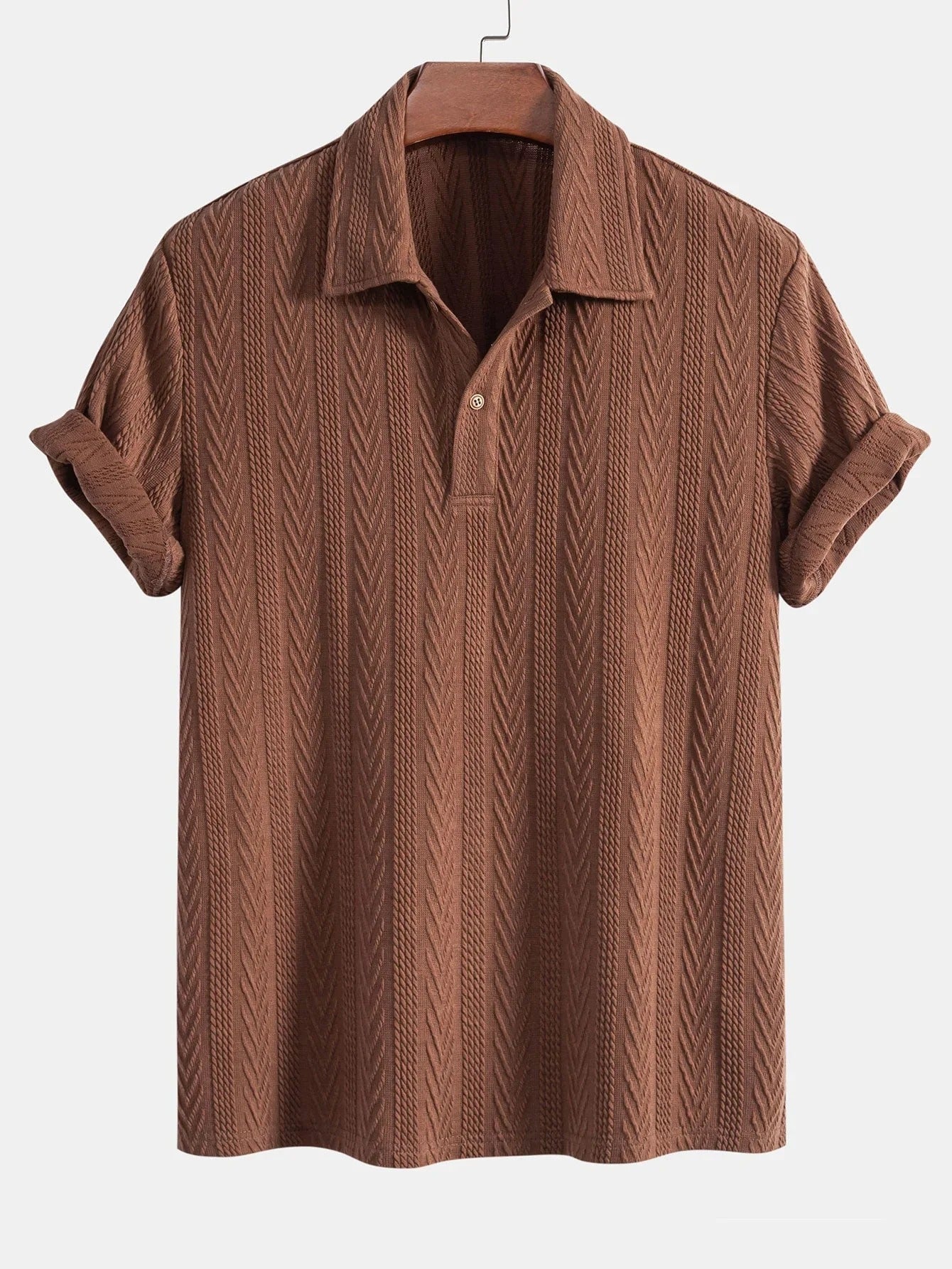 Ben | Geometrisches Jacquard-Polo