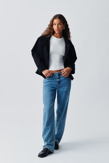 Elegante Damen Kurzjacke mit Stehkragen | Minimalistische Raffinesse für jeden Anlass