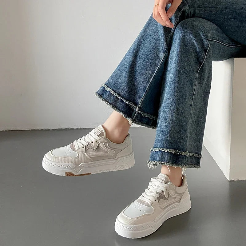 Isabela | Damen Sneaker mit Erhöhter Sohle