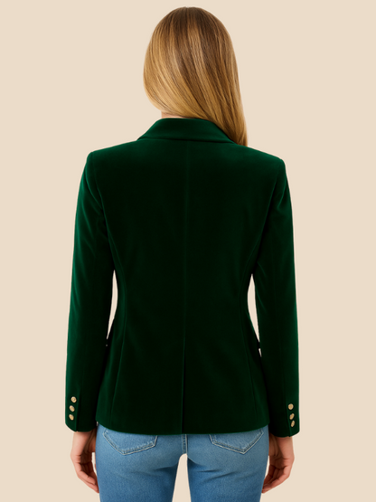 Damenblazer Velvet | Eleganter Samtblazer für feminine Business- und Abend-Looks