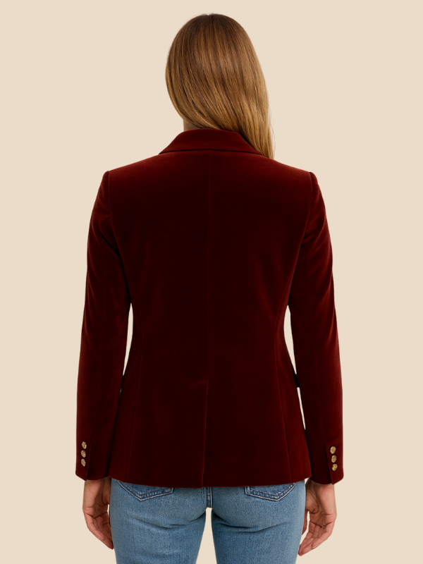 Damenblazer Velvet | Eleganter Samtblazer für feminine Business- und Abend-Looks