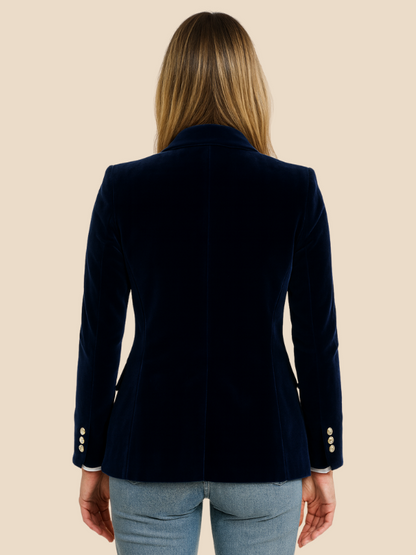 Damenblazer Velvet | Eleganter Samtblazer für feminine Business- und Abend-Looks