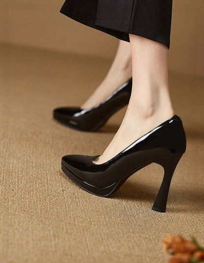 Rafaela | Damen High Heels Pumps mit spitzem Zehenbereich & schlankem Absatz – elegante einfarbige Damenschuhe für stilvolle Auftritte