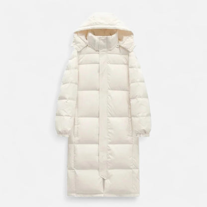 Unisex Lange Baumwoll-Steppjacke | Zeitlose Wärme für jede Garderobe