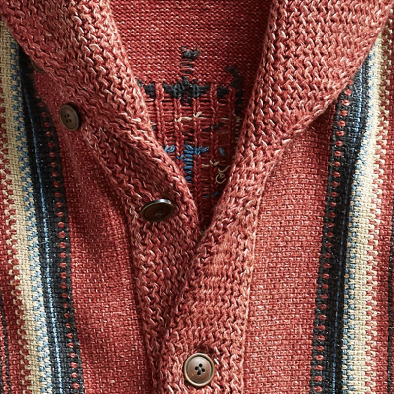 Vintage-Strickjacke für Herren | Rustikaler Stil & Warmer Komfort