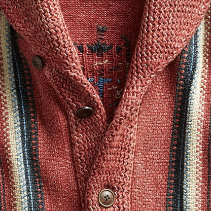 Vintage-Strickjacke für Herren | Rustikaler Stil & Warmer Komfort