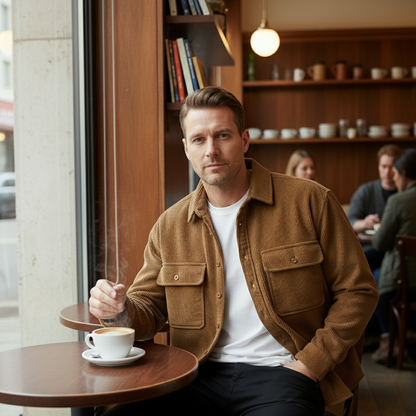 Herren Cordjacke mit Fleece | Wärmend & Stilvoll für Herbst & Winter