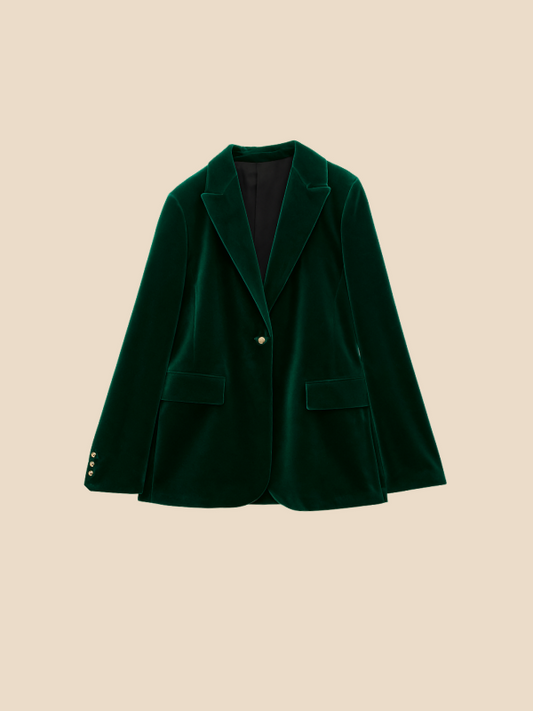 Damenblazer Velvet | Eleganter Samtblazer für feminine Business- und Abend-Looks