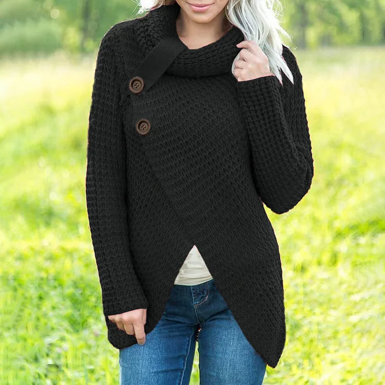 Beatrix | Casual Pullover mit unregelmäßigen Ärmeln und einfarbigem Design