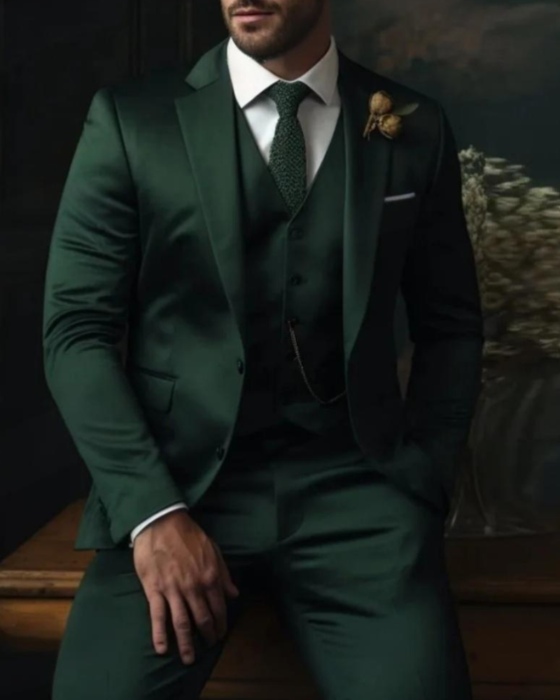 Dreiteiliger Herrenanzug mit Weste | Eleganz und Stil für jeden Anlass