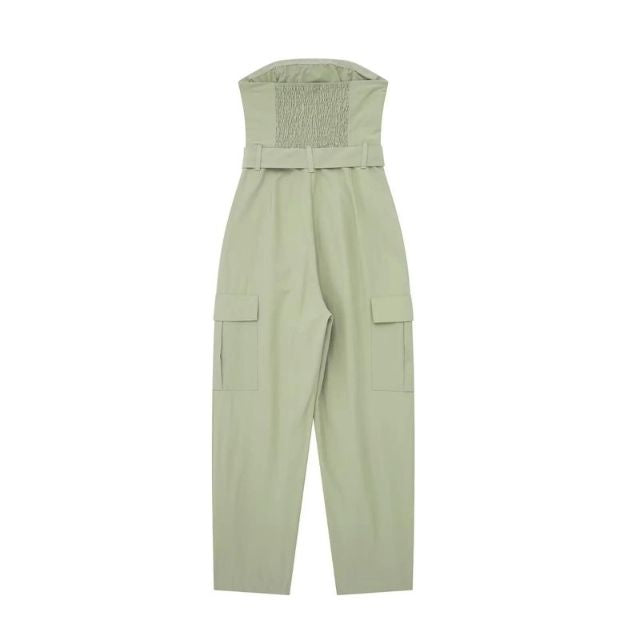 Sophi | Damen Cargo Jumpsuit mit Gürtel