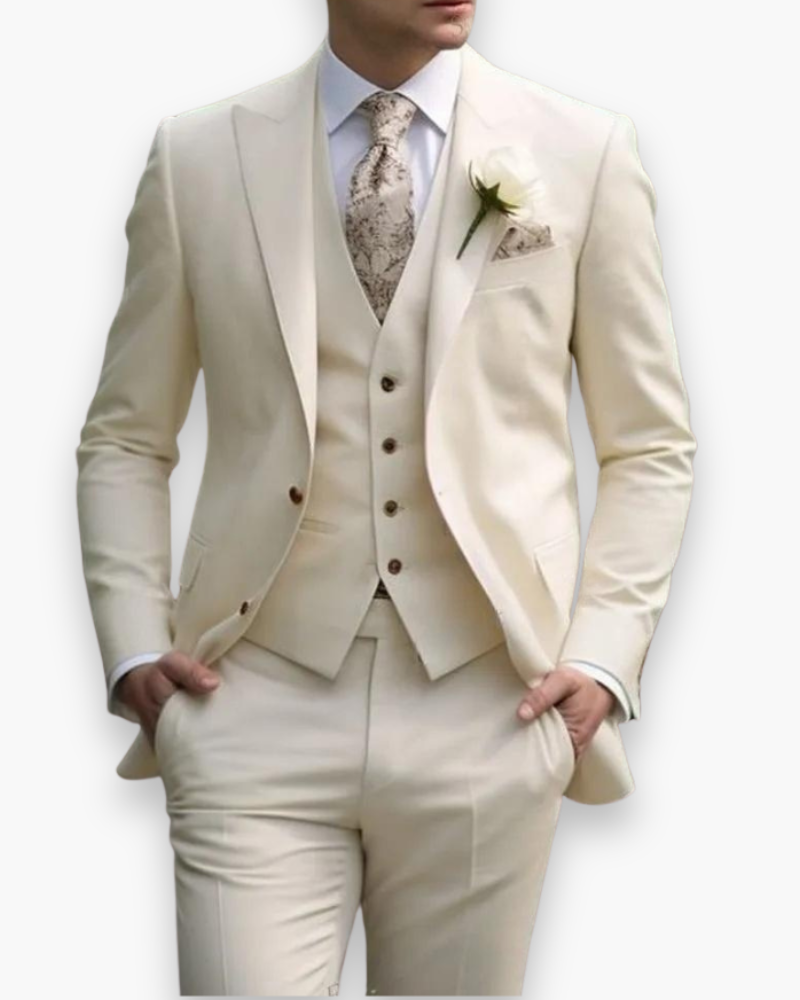 Dreiteiliger Herrenanzug mit Weste | Eleganz und Stil für jeden Anlass
