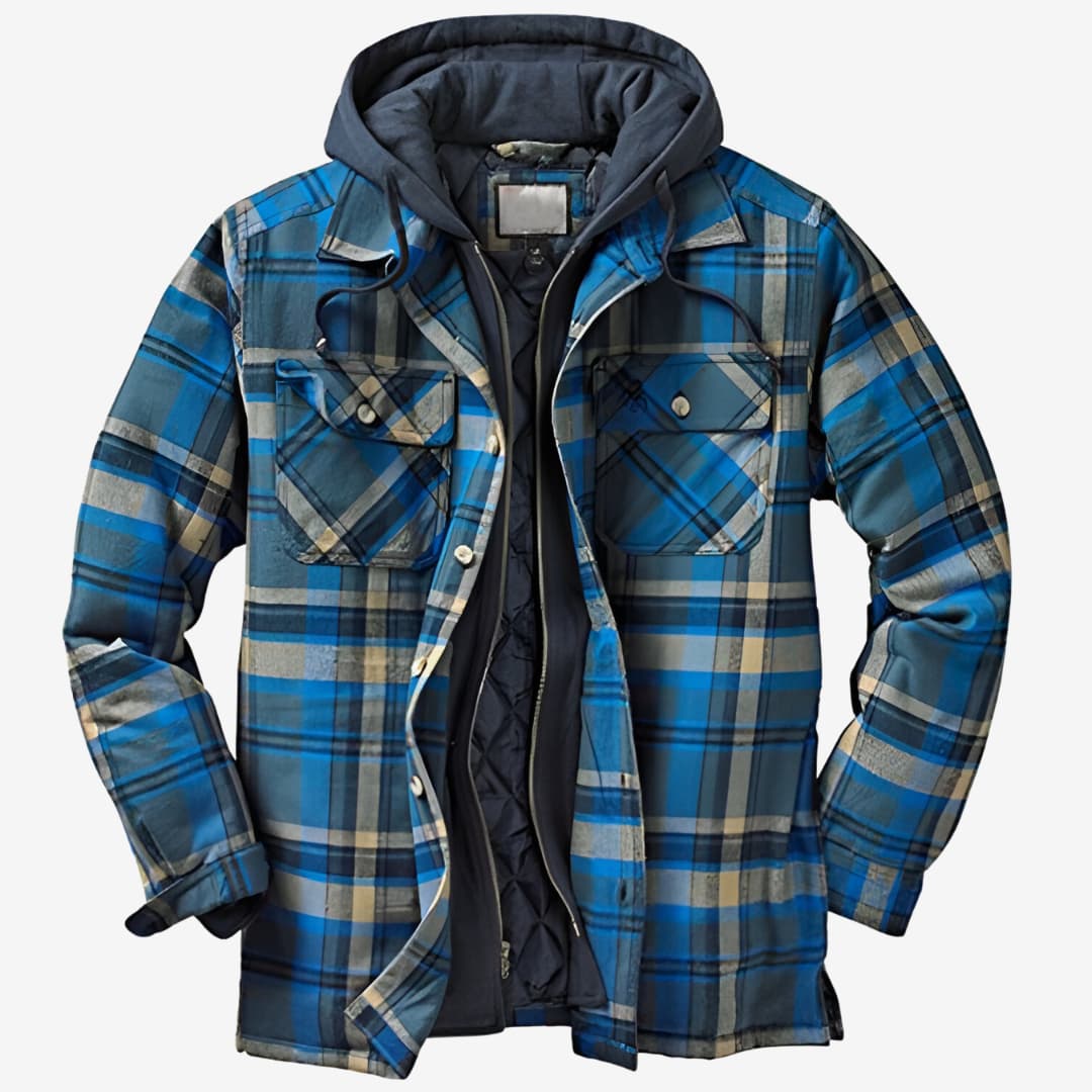 Herren Flanelljacke | Warme Kapuzenjacke für Freizeit & Outdoor
