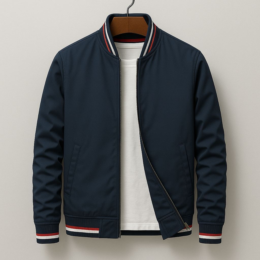 Herren-Bomberjacke mit Sportlichem College-Stil | Moderner Street-Style