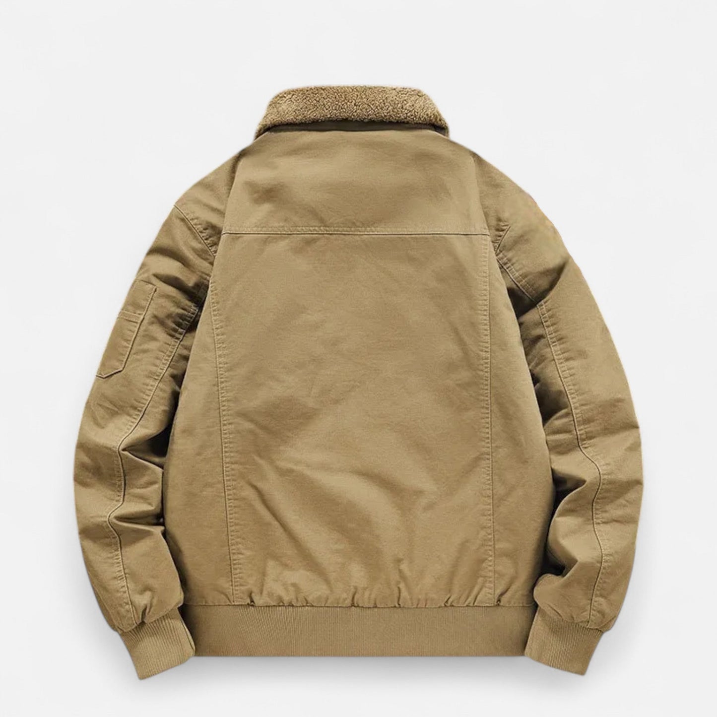 Wolfgang | Herren Casual Jacke mit Fleece-Futter – Stehkragen, Reißverschluss & Rippbündchen für Alltag & Freizeit