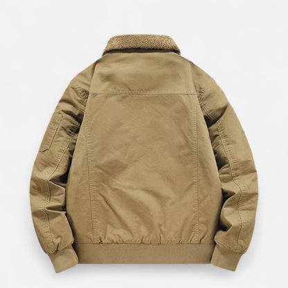 Wolfgang | Herren Casual Jacke mit Fleece-Futter – Stehkragen, Reißverschluss & Rippbündchen für Alltag & Freizeit